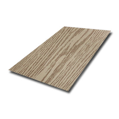 Прокатанный лист нержавеющей стали 0.6m деревянной картины декоративный 0.8mm 1.5mm