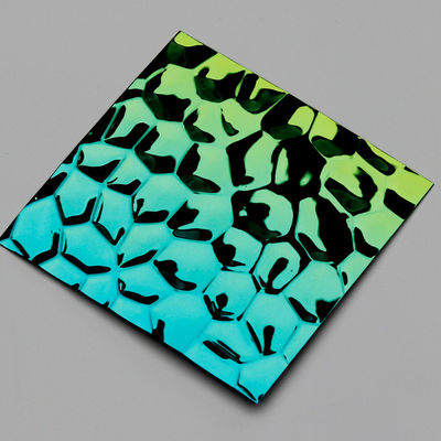 Металлический лист воды листа нержавеющей стали 201 цвета ПВД декоративный проштемпелеванный волной пульсации