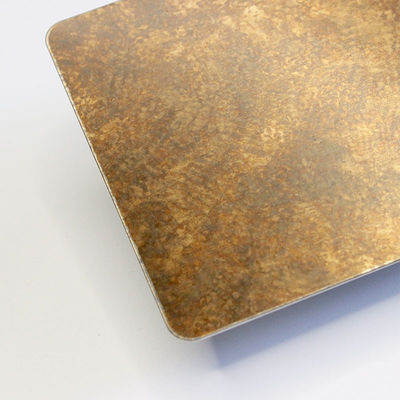 Плита катушки толщины античного декоративного волосяного покрова золотая 4mm листа нержавеющей стали бронзового