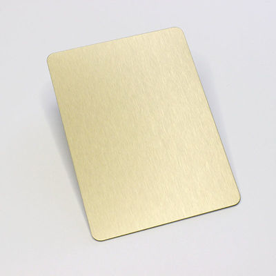 Золото почистило бронзовый лист щеткой нержавеющей стали волосяного покрова для строя украшения AISI 201 плита 430 SS ранга
