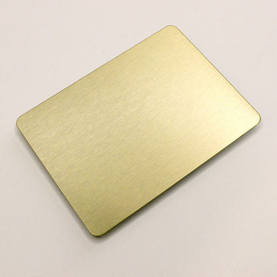 Золото почистило бронзовый лист щеткой нержавеющей стали волосяного покрова для строя украшения AISI 201 плита 430 SS ранга