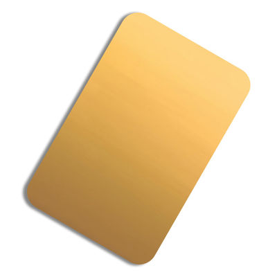 Металлический лист покрытый цветом нержавеющей стали 316 304 зеркало золота стены 4x8 PVD 8K 3D