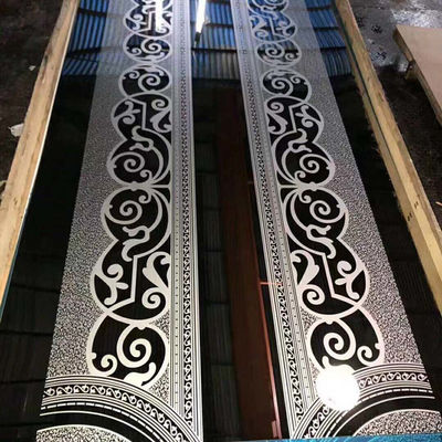 201 плита дизайна длины листа нержавеющей стали 4x8 лифта 2000mm вытравленная зеркалом