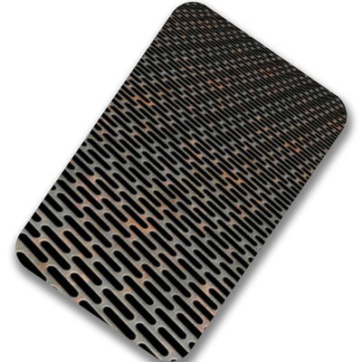 201 горячекатаная пефорированная панель нержавеющей стали металлического листа 4x8 4x10 2mm пефорированная
