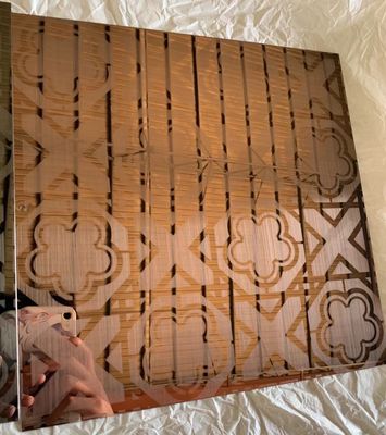3.0 мм Толщина гравированный листовой нержавеющий сталь декоративный цвет рельефная стальная плита панель деревянный цвет