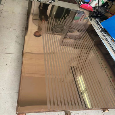 Ламинированная металлическая панель кабины лифта ПВД покрытие супер зеркало Окончание нержавеющей стали листов