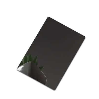 Черное зеркальное отделка из нержавеющей стали для внутренних и наружных декоративных нержавеющей стали пластины