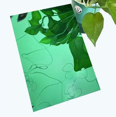 304 0,6 мм толщины зеркало PVD зеленого цвета нержавеющей стали листовки воды волнистой нержавеющей стали потолочной панели