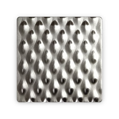 304 0,8 мм толщины капли дождя текстурированный рисунок рельефный металлический лист 6WL жесткие листы из нержавеющей стали