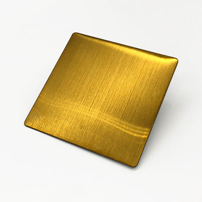 4X10 цвет золота PVD покрыл декоративный лист нержавеющей стали 316 1,2 mm толщиной