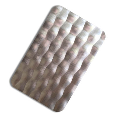 304 проштемпелеванная декоративная плита металла панели нержавеющей стали волны воды