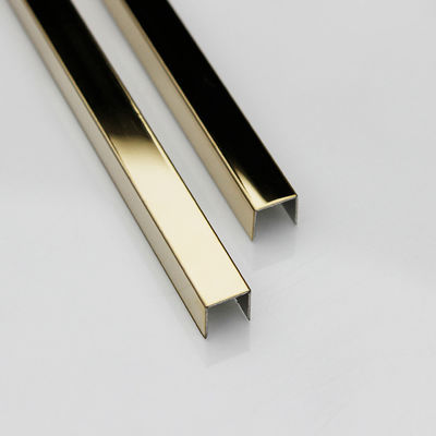 Отделка 0.5mm~3mm зеркала отделки 20mm нержавеющей стали золота 316 кафельная подковообразная толстое
