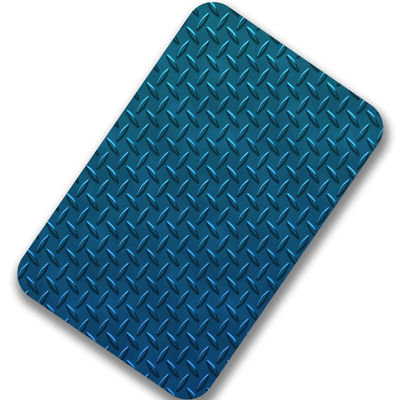 Декоративный проштемпелеванный Checkered лист нержавеющей стали 201 304 316 1000x2000mm