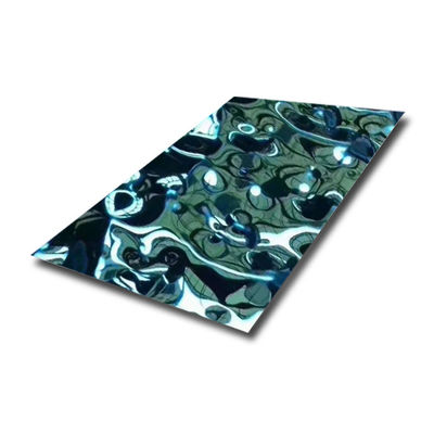 хорошая цена JIS 304 Нержавеющая сталь Лист 8K Зеркало штампованная водная волна волна Patten сгибающая металлический лист онлайн