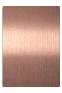 Розовый золото- почищенный щеткой металлический лист | Металл TBK
