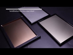 Шарик Sandblast взорвал ss заканчивает декоративный край мельницы металлического листа нержавеющей стали