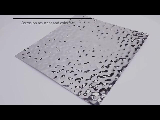 видео компании Около water ripple stainless steel sheet ss 201 304 Metal decorative plate