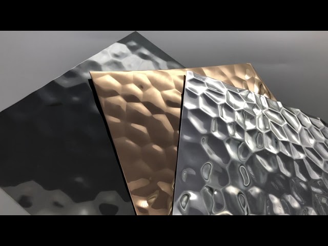 видео компании Около Water Ripple Stainless Steel Plate 3d Design Hammer Panel Decorative Stainless Steel Sheet 4x8