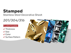 Настройка на заказ 201 304 316 ПВД Декоративная металлическая плита Нержавеющая сталь