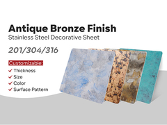 Старинный листок из нержавеющей стали 201 304 316 Старинная сталь Старинная медь